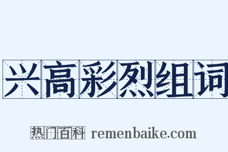 兴高彩烈组词是什么意思的图片